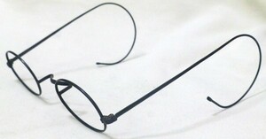 明治初期 / 当時物 ◆ 小判型メガネ / 赤銅枠 ◆ 眼鏡 / レンズなし ◆ 未使用 / デットストック