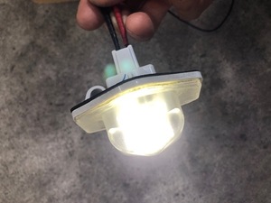 ★送料無料★ホンダ純正 LEDリアライセンスランプ ステップワゴンスパーダ ホワイト 左右セット クリアレンズ A046037 W2019A