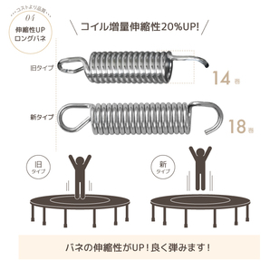 ★1円～★ トランポリン 110cm 最新モデルハイブリッド式 室内用 家庭用 耐荷重 150kg エクササイズ ダイエット フィットネス YT-TPNの画像7