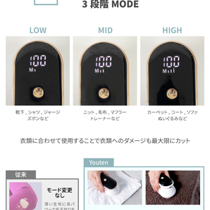 ★1円～★毛玉取り機 毛玉取り器 6枚刃×2 電動 毛玉取り器 けだまとり 毛玉クリーナー 毛玉とり コードレス 強力 USB充電式 YT-KDM01 新品の画像7