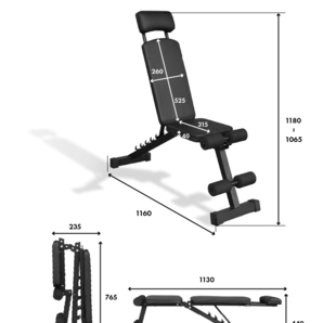 ★1円～★【限定1台】 3WAY トレーニングベンチ ヘッドレスト付 組立不要 折畳み インクラインベンチ フラットベンチ ダンベル BW-AJB04の画像10