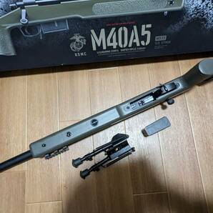 東京マルイ M40A5 O.D.ストック U.S.M.C ボルトアクションエアライフル 予備マガジン付き【新古品】の画像5