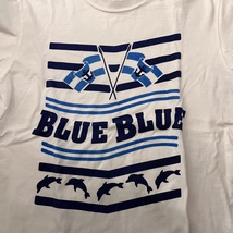 BLUE BLUE ブルーブルー H.R. MARKET　ロゴプリントTシャツ 半袖　メンズ　トップス ホワイト 白 Uネック アメカジ _画像2