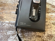 再生確認済 SONY/ソニー CASSETTE-CORDER カセットテープレコーダー カセットプレーヤー TCN-48 ポータブル _画像2