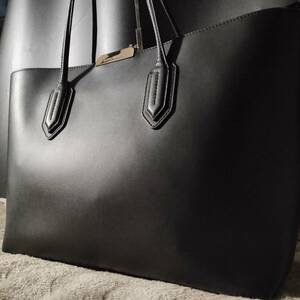 1円~【極美品】エンポリオアルマーニ EMPORIO ARMANI ビジネスバッグ メンズ トート ハンド 手提げ 肩掛け A4 PC 書類鞄 レザー ブラック