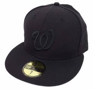 New Era New Era MLB Washingon Nationals Baseball Cap (Black/Black) (7 55,8 см) [Параллельный импорт]