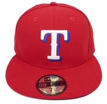 New Era ニューエラ MLB Texas Rangers テキサス レンジャース ベースボールキャップ（レッド） (7 1/8 56.8cm) [並行輸入品]_画像2