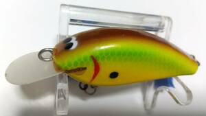 ４　秘密のクランク　リトルB Little-B　ボディ 5.5ｃｍ フラットシャッド FLAT SHAD WOOD ウッド フラットサイドクランク BOX保管未使用品