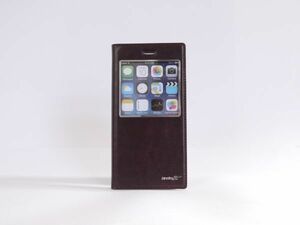 手帳型 携帯カバー iPhone6/6s plus 送無 /ダークブラウン/