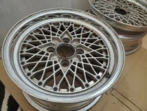 SSR スピードスター フォーミュラメッシュ SSRーFM アルミホイール 15インチ 15×7jj オフセット+23 タイプC pcd114.3 2本 当時物_画像3