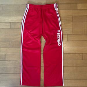 adidas アディダス トラックパンツ ジャージ 赤 L