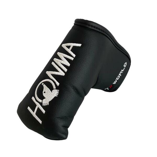 HONMA ホンマ ヘッドカバー 黒 無地 シンプル パター マグネット