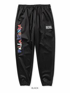 未使用　SY32　SPORTY LONG PANTS　13487　セットアップ（パンツのみ）カラー BLACK　サイズXL　定価17600