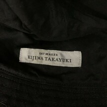 KIJIMA TAKAYUKI HAT MAKER キジマタカユキ サイズ2 バケットハット 帽子 キャップ コットン 100% ブラック 黒 MA-124 MA-121_画像5