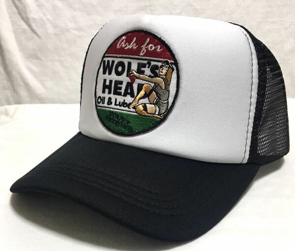 WOLF'S HEAD レトロパッチ　トラッカーキャップ　新品　アメカジ　モーターサイクル