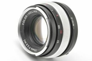 VOIGTLANDER COLOR HELIAR 75mm F2.5 MC Nikon Ai-s フォクトレンダー カラー ヘリアー 75/2.5 ＭＣ ニコン Ａｉ－ｓ 7.5 25 Ai s