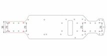 D-Like 製用　サスマウント逆付け　特注シャーシ 2.5㎜ ドリフト　蕨山Carbon_画像5