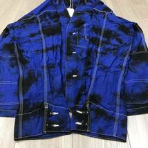 sasquatchfabrix XL NYLON WA NECK JACKET サスクワッチファブリックス タイダイ ナイロン ジャケット カバーオール シャツ 着物 和 法被 2_画像4