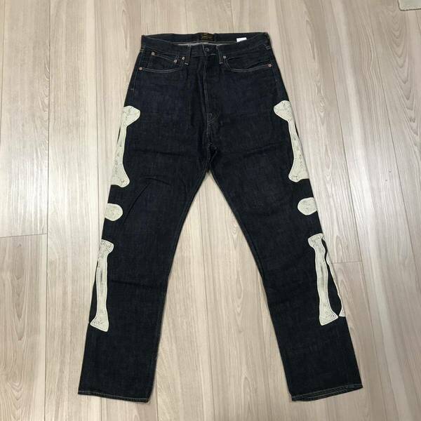 KAPITAL Skull Bone Denim Pants kountry japan century boro 5Pキャピタル スカル ボーン デニム パンツ メキシカン タキシード リメイク