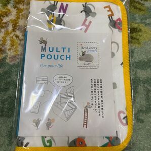 レオレオニ マルチポーチ 母子手帳ケース 診察券 お薬手帳