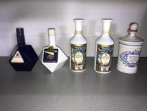 【管K515】未開栓品　WHISKY BRANDY 陶器ボトル 5本セット NIKKA KIRIN-SEAGRAM Paul masson ウイスキー　ブランデー　特級　古酒_画像1