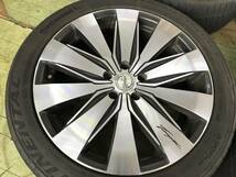 BADX LOXARNY テンペスト 245/45R19 PCD114.3-5穴 8J+38 4本 中古 アルファード ヴェルファイア エルグランド フーガ ハリアー RAV4_画像2