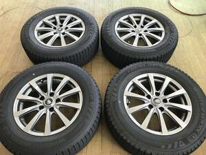 スタッドレス DUNLOP WM03 22年製 215/65R16 アルミホイールセット 4本 トヨタ専用 中古 アルファード ヴェルファイア