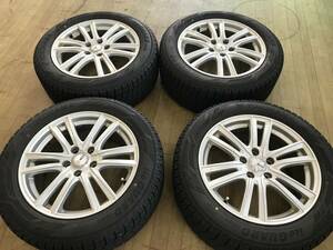 スタッドレス ヨコハマ IG60 215/55R17 アルミホイールセット 4本 中古 エスティマ カムリ オデッセイ ヴェゼル V35スカイライン