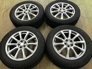 スタッドレス BS アイスパートナー2 225/55R17 22年製 アルミホイールセット 4本 中古 XV SHフォレスター