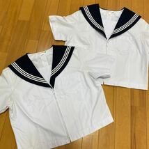 1 8 コスプレ衣装 夏 冬 制服 上下セット 3本線 中学 高校 刺繍記名_画像6