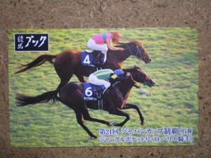 I855・競馬ブック　ジャングルポケット　抽プレ　テレカ