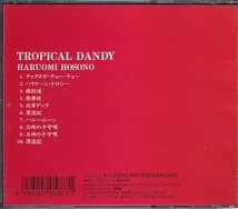 CD 細野晴臣 TROPICAL DANDY トロピカル・ダンディー_画像2