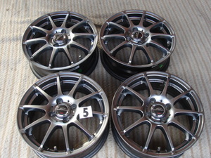 A-TECH シュナイダー　15×5.5J/OFFSET+45/PCD 100/4穴/ハブ径67㎜№174