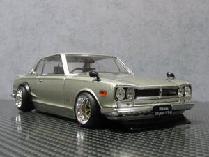 アシェット Hachette 1/24 国産名車 コレクション 日産 スカイラインGT-R KPGC10 ハコスカ カスタム改 シャコタン ワタナベ金