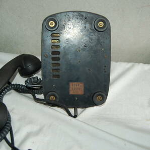 レトロ NEC 黒電話機 8364A 動作未確認の画像6