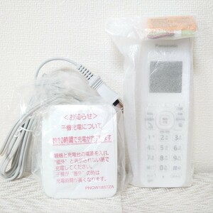 [ new goods unused ]Panasonic Panasonic extension cordless handset KX-FKD558-W( white ) new goods rechargeable battery * with charger 