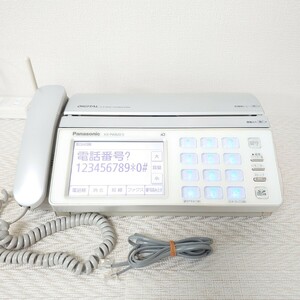 【見てから印刷】Panasonic パナソニック　FAX　KX-PW820（シルバー）中古インクリボン装填済・電話線ケーブル　親機のみ