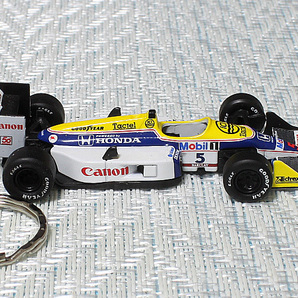 CANON WILLIAMS HONDA TEAM☆キャノン ウィリアムズ チーム☆FW11B☆1987☆F1☆ナイジェル・マンセル☆ミニカー☆キーホルダー・アクセサリの画像2