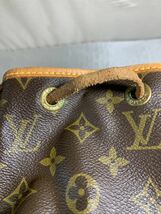 LOUIS VUITTON ルイヴィトン プチ ノエ ワンショルダー 肩掛け 巾着型 ショルダーバッグ モノグラム ブラウン M42226 レディース 10-2_画像7