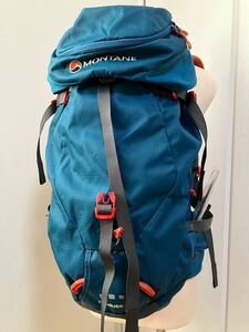 H25☆送料無料☆美品 MONTANE/モンテイン『MEDUSA 32/メデューサ32』バックパック モロッカンブルー Pack 登山 トレッキング アウトドア