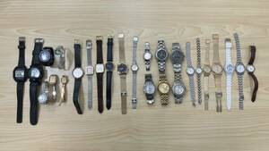 「H」腕時計 26点 おまとめ SEIKO セイコー CITIZEN シチズン CASIO ELGIN ALBA JUNGHANS SWISS MILITARY など ジャンク