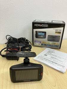 [TH6351]動作品　KENWOOD ドライブレコーダー　DRV-630 リアカメラ 12V /24V 前方撮影　2.7インチ　400万画素　microSDHCカード　箱 説明書