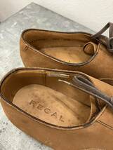 [T2283]未使用　REGAL リーガル　ストレートチップ　スエード　ブラウン　茶　25.5cm 25 1/2 紐靴　革靴　レザー　メンズ_画像8