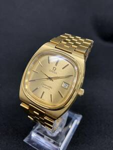 [T2384] 不動　OMEGA オメガ　シーマスター GOLD PLATED 20MICRONS ゴールド ヴィンテージ クォーツ 　腕時計　ステンレススチール