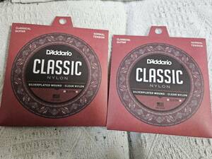 D'Addario EJ27N SV/Clear/Student/Normal クラシックギター弦 2セット　■mg1