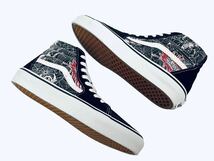 デッド!! 希少!! 限定 VANS SK8HI V38 SPIDER バンズ スケートハイ スカル スパイダー 黒 × 白 us 7 / 25 ㎝_画像5