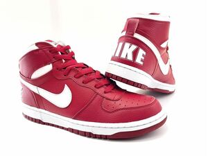 極美品!! 名作!! 17年 NIKE BIG NIKE HIGH ビッグナイキ ハイ レザー レッド ホワイト 赤 × 白 us 9.5 / 27.5 ターミネーター