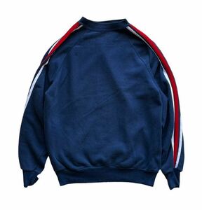 名作!! 希少!! 80's USA製 unknown 無地 スウェット トレーナー ネイビー フェード NAVY size L オールド ビンテージ MADE IN USA