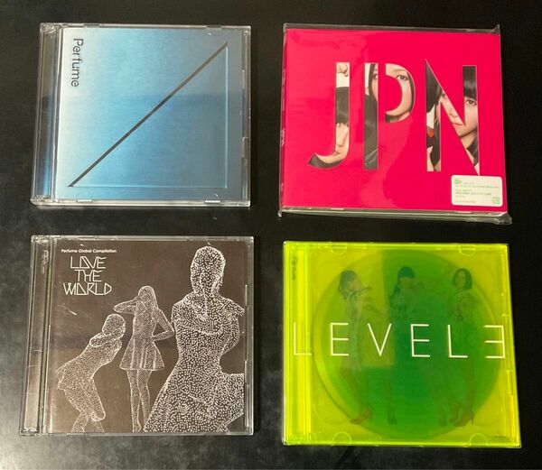 CD+DVD Perfume 初回限定盤アルバム4枚セット 「⊿ 」「JPN」「LOVE THE WORLD」「LEVEL3」