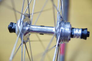 美品 CAMPAGNOLO RECORD 地球マーク＋MAVIC GL330 チューブラーリム OLD126mm WELBER PRO 84「S」 イタリアンヴィンテージロードホイール